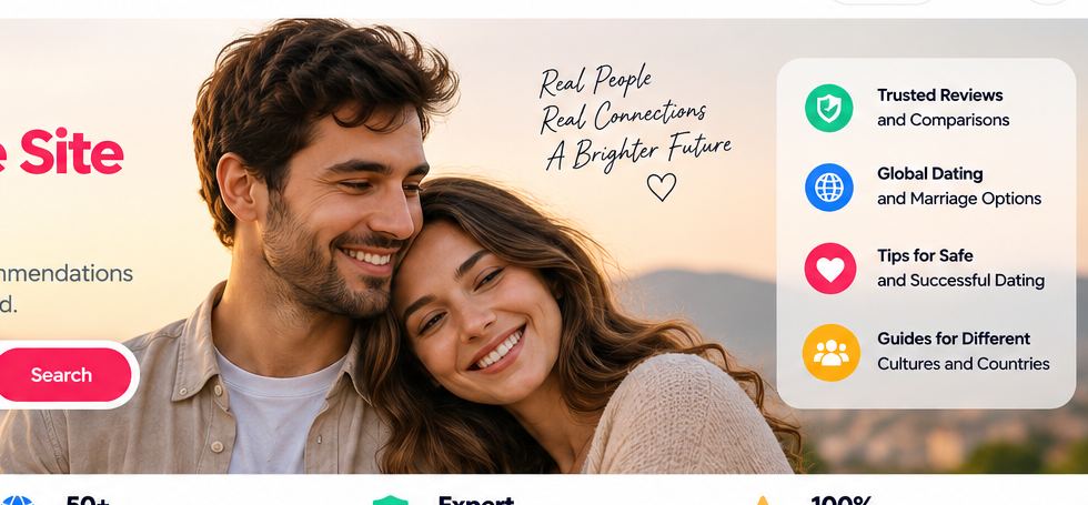 Couple representing international relationships